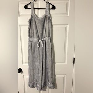 Copper Key Blue Striped Jumpsuit